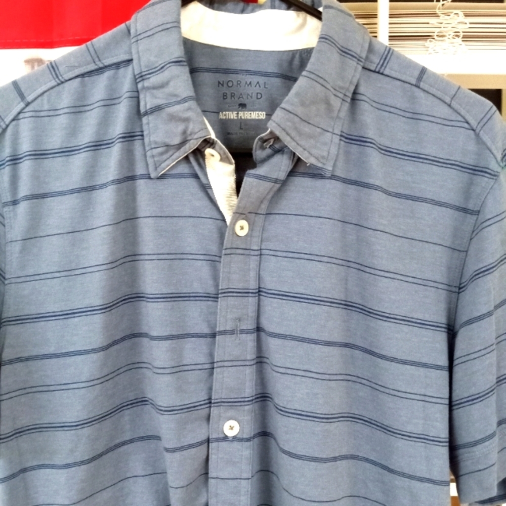 Men's Normal Brand Button up Short Sleeve shirt